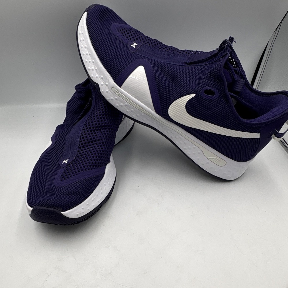 Nike PG 4 TB Men's New Orchid/White Low Top Lace-Up Sneakers CW4134-501 - Picture 6 of 13